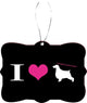 I Love My English Springer Spaniel Dog Design Rectangle Christmas Tree Ornament