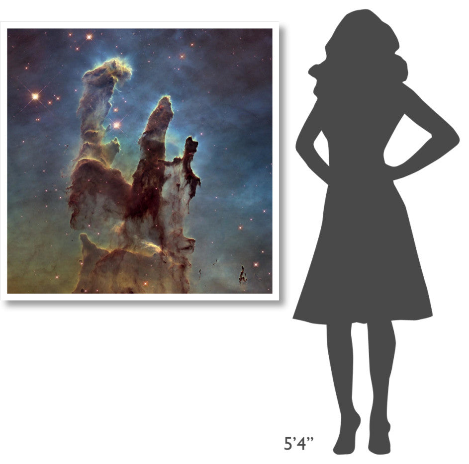 "2014 Hubble WFC3/UVIS Image of M16 - Pillars of Creation" Paper Art, 42"x42"