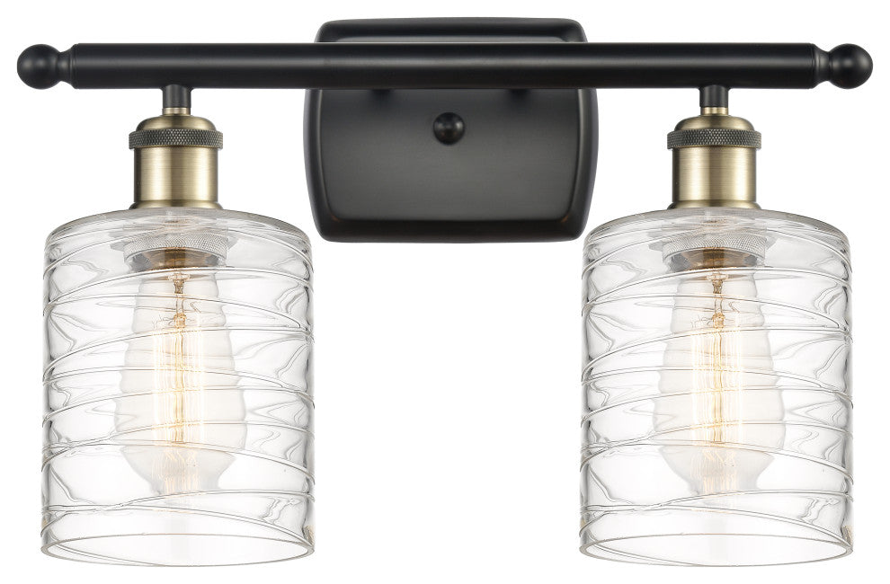 Innovations 516-2W-BAB-G1113-LED 2-Light Bath Vanity Light, Black Antique Brass