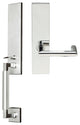 Stuttgart Lever, Mortise Full Dummy Handleset, RH, Polished Stainless Steel