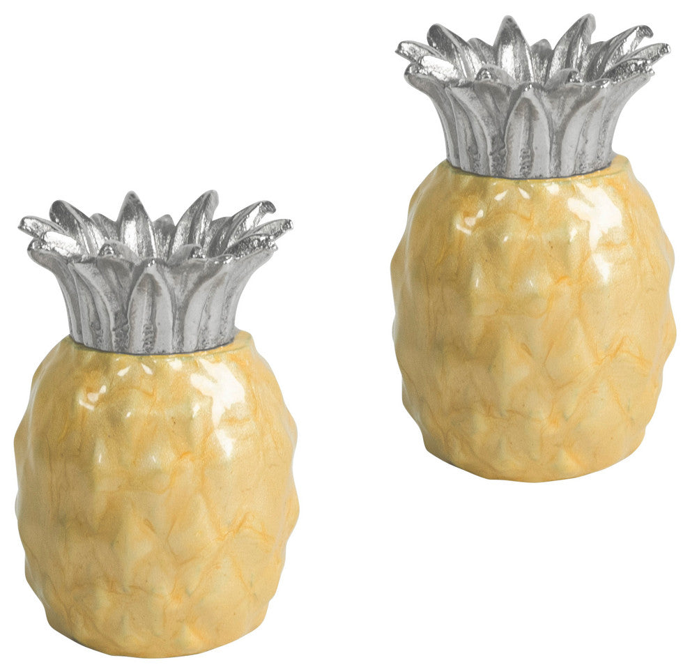 Pineapple Salt and Pepper Shakers, Saffron
