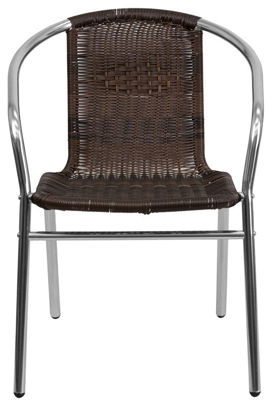 Aluminum and Rattan Chair Tlh-020-Gg