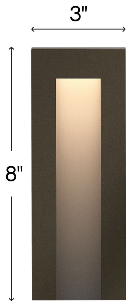 Hinkley Taper Landscape Light, Bronze, Tall Deck Sconce
