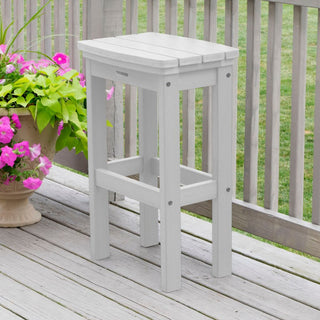 Lehigh Bar Height Stool, White