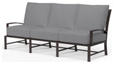 La Jolla Canvas Granite Sunbrella Upholstered Cushions Outdoor Sofa