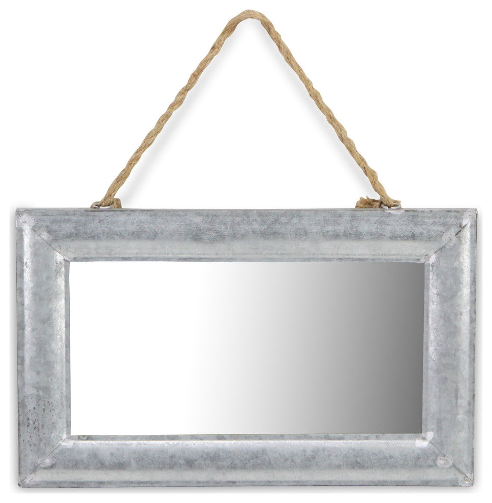 Galvanized Metal Wall Mirror
