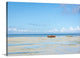"Zanzibar boats" Wrapped Canvas Art Print, 24"x16"x1.5"