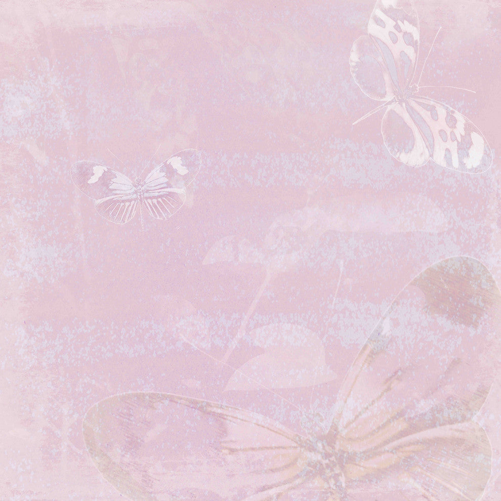 "Butterfly VI" Painting Print on Canvas by Aryai