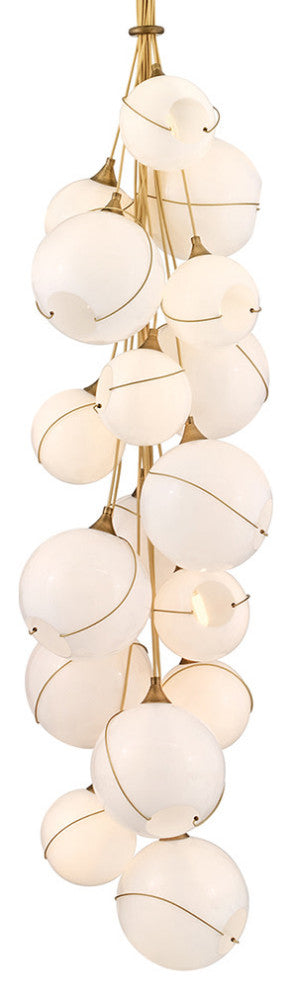 Hinkley Skye Double Xl Multi Tier Chandelier, Heritage Brass