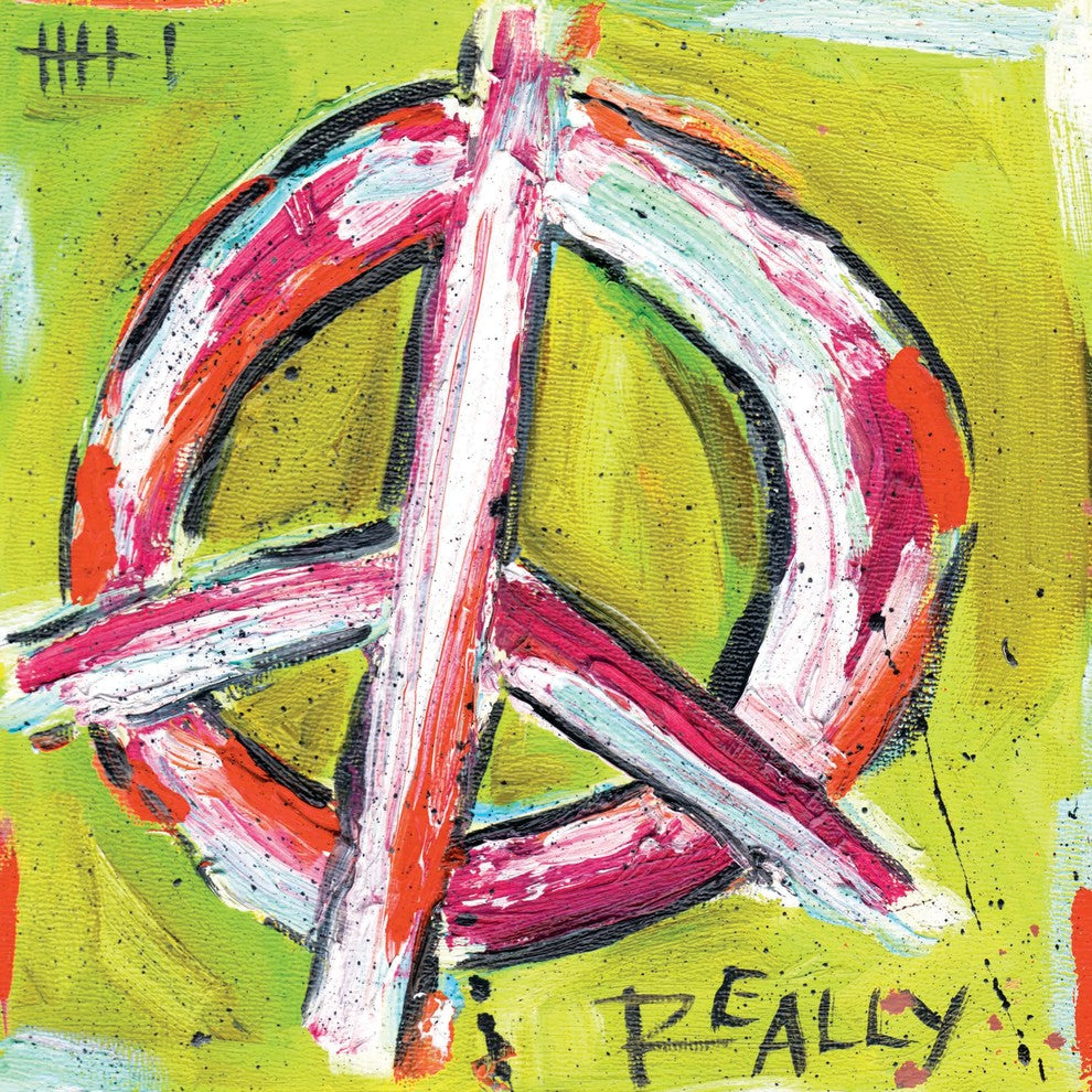 "Peace Really" Painting Print on Canvas by Tori Campisi