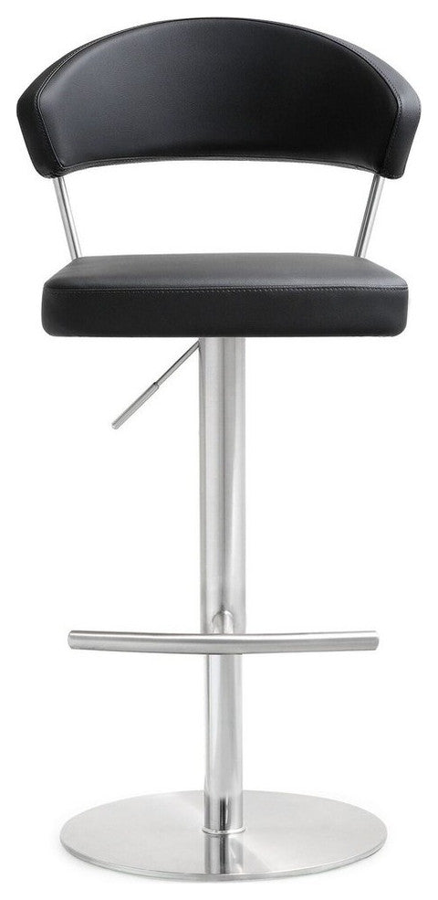 Cosmo Black Stainless Steel Barstool