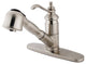 Templeton Satin Nickel Single Handle Pull-Out Sprayer Kitchen Faucet KS7898TL