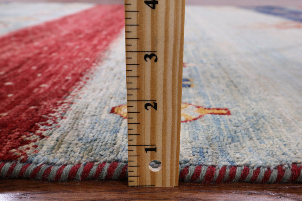 4' 11" X 6' 4" Handmade Tribal Persian Gabbeh Rug Q8078
