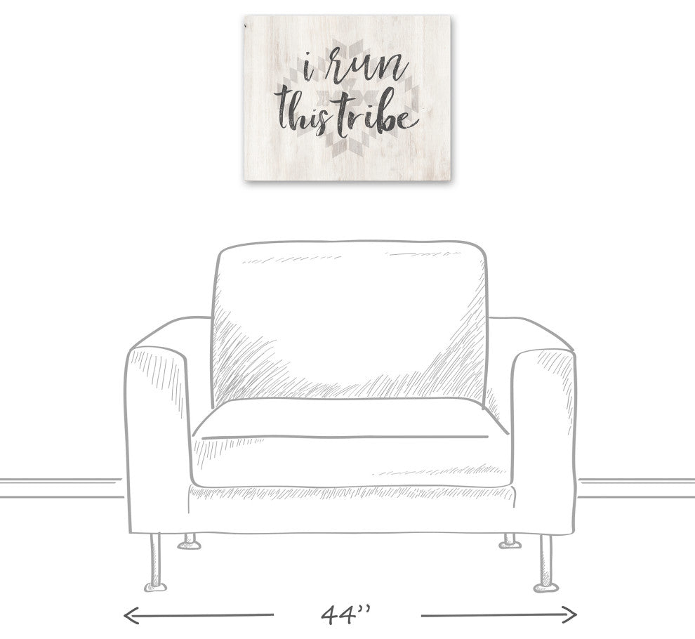 I Run This Tribe 20x16 Canvas Wall Art