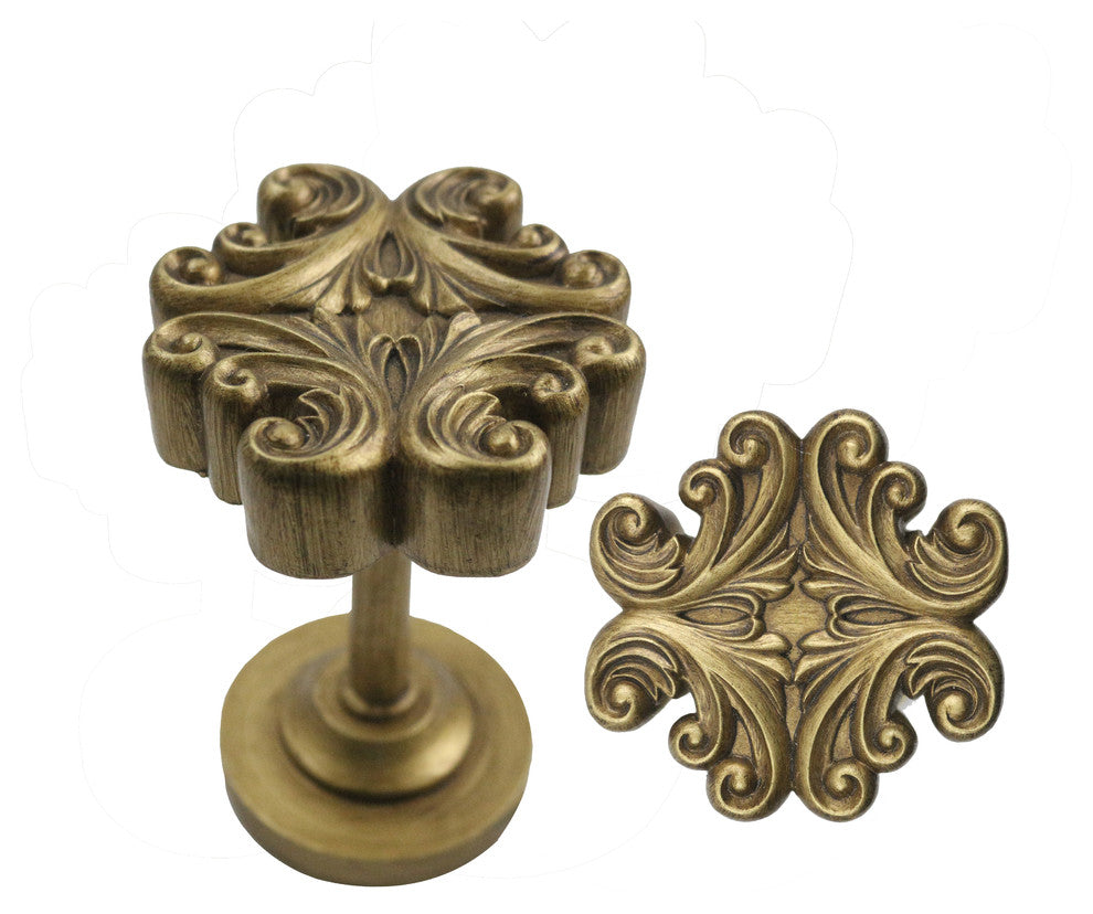 Acanthus Medallion Drapery Holdback, Renaissance Gold