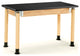 NPS Signature Science Lab Table, Oak, HPL Top, 24x48x27-42