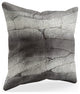 Plutus Gray Silver Furever Faux Fur Luxury Throw Pillow, 20" x 20"