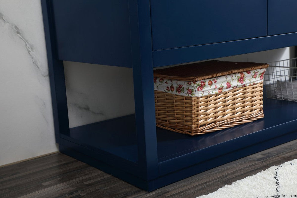 Louie 60" Single Bathroom Vanity, Blue