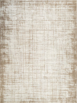 High-Low Kinsley Ivory/Brown Rug, Ivory, 12'x15'2"