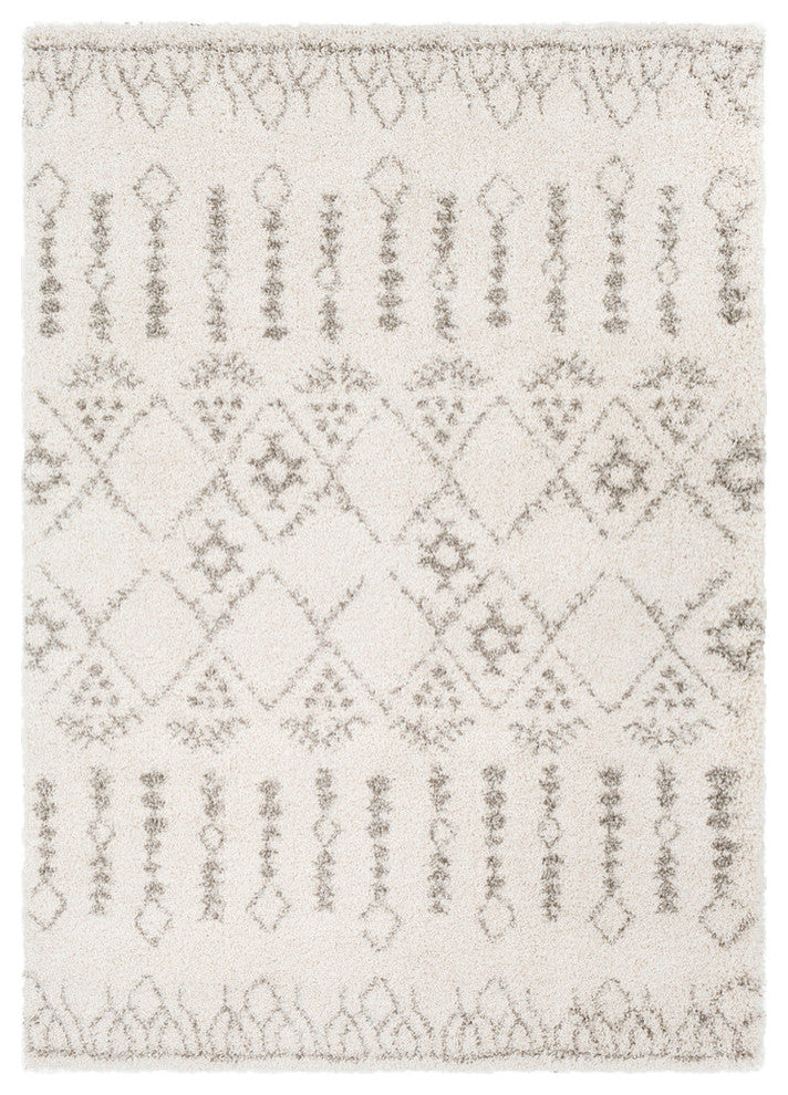 Surya Serengeti Shag SGT-2314 7'10"x10'3" Rug, Taupe/Khaki/Ivory/Dark Brown