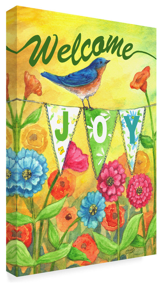 Melinda Hipsher ''Bluebird Welcome'' Canvas Art, 19"x12"