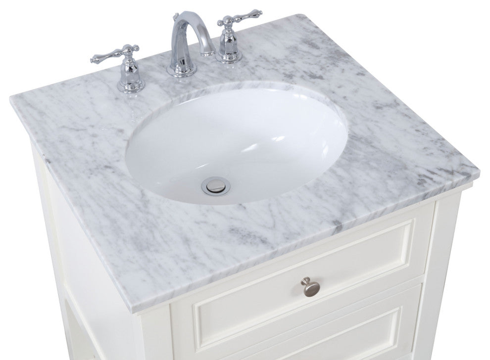 Matilda 24" Single Bathroom Vanity Set, White