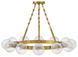 Fredrick Ramond Coco Medium Single Tier Chandelier, Lacquered Brass