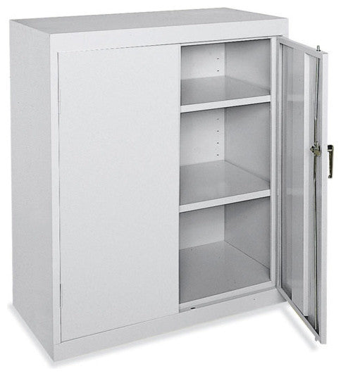 Storage Cabinet Counter Height, Gray, 18x36
