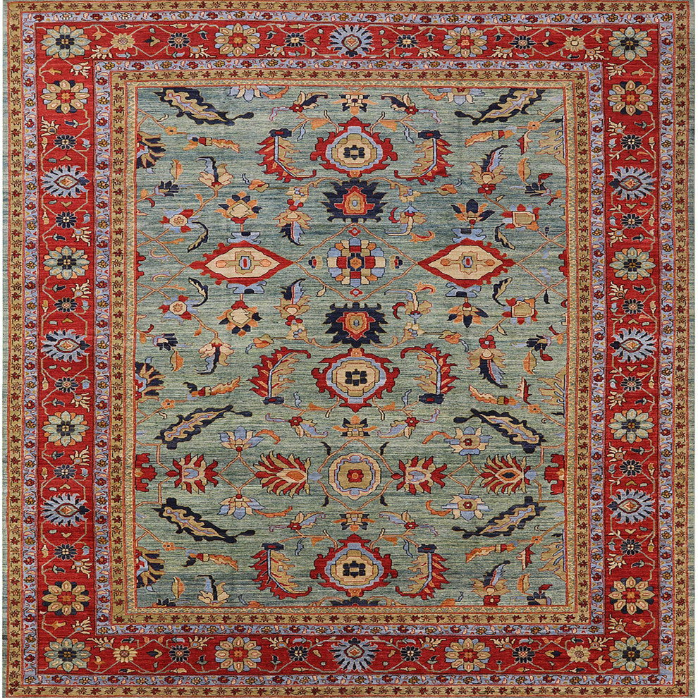 Ahgly Company Indoor Square Mid-Century Modern Area Rugs, 3' Square