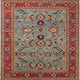 Ahgly Company Indoor Square Mid-Century Modern Area Rugs, 3' Square