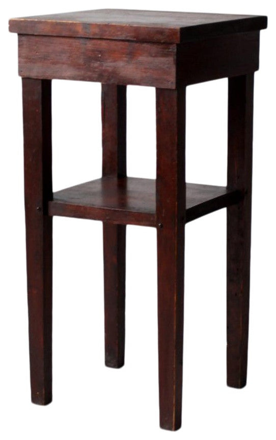 Consigned, Vintage Hand Built Wood End Table