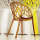 Compamia Crystal Dining Chairs, Set of 2, Transparent Amber