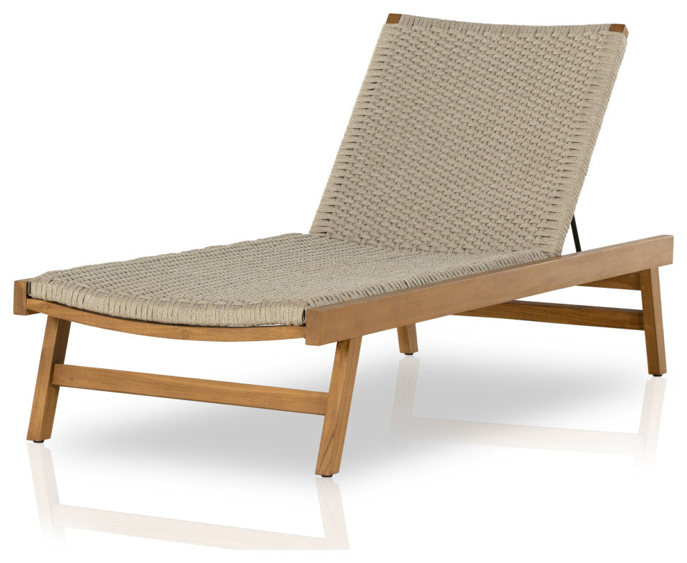 Delano Outdoor Chaise Lounge-Natural