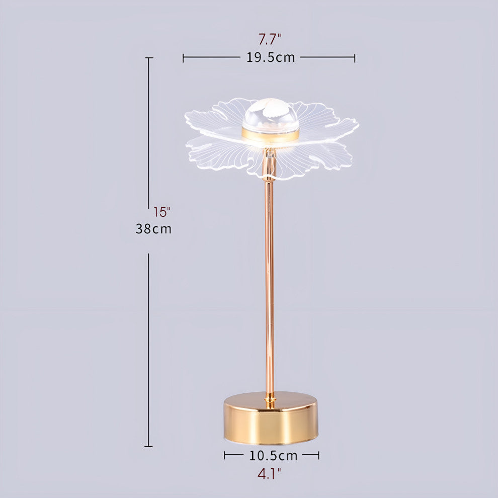 Heiden | Magic Table LED Lamp in the Shape of Butterfly, Sun Flower