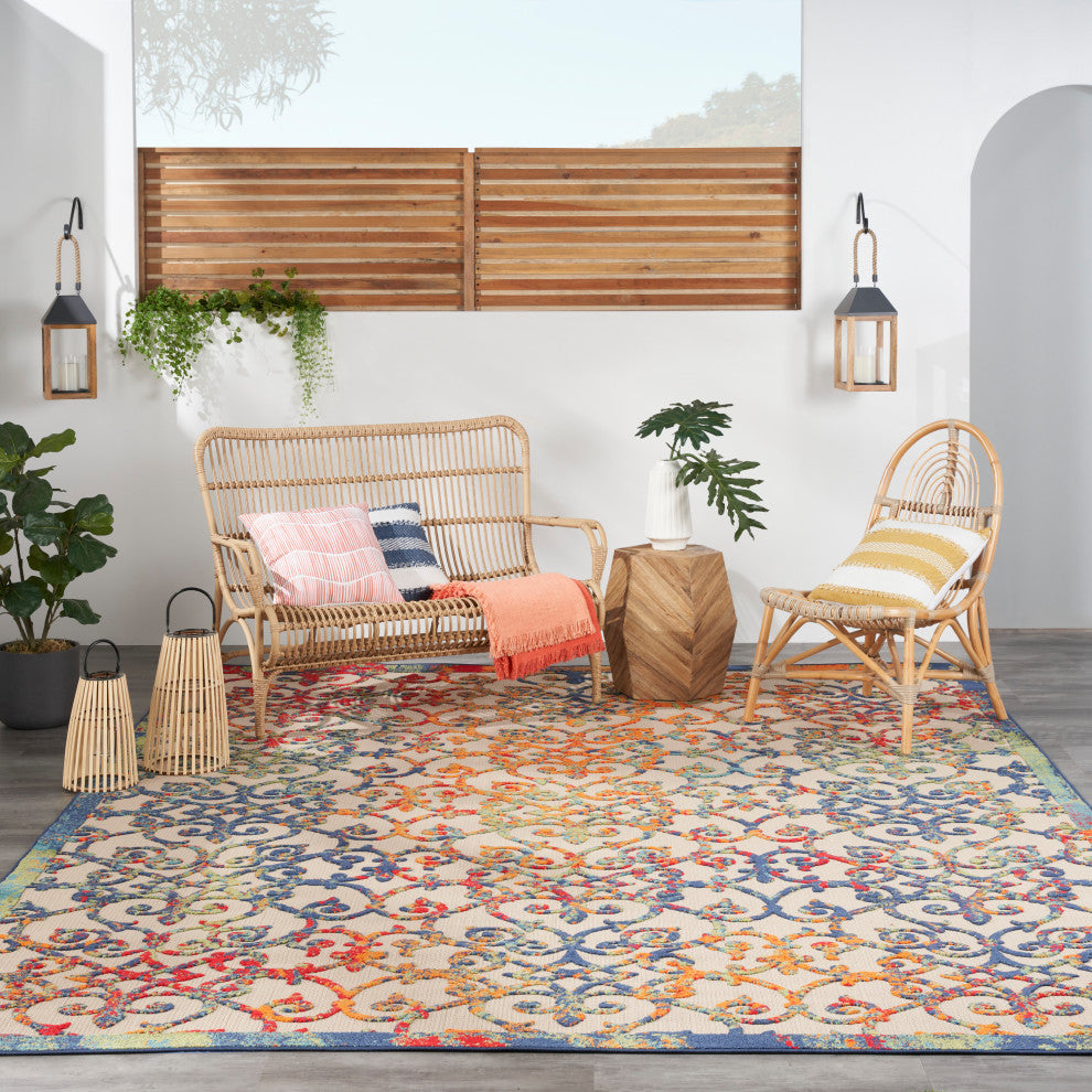 Nourison Aloha 10' x 14' Multicolor Contemporary Area Rug