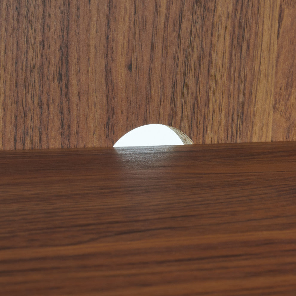 Safavieh Helena 4 Door 4 Shelf Media Stand, Walnut