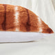 Amanda Stripe Faux Fur 2 Piece Pillow Shell Sets, Burnt Orange, 20"x20"