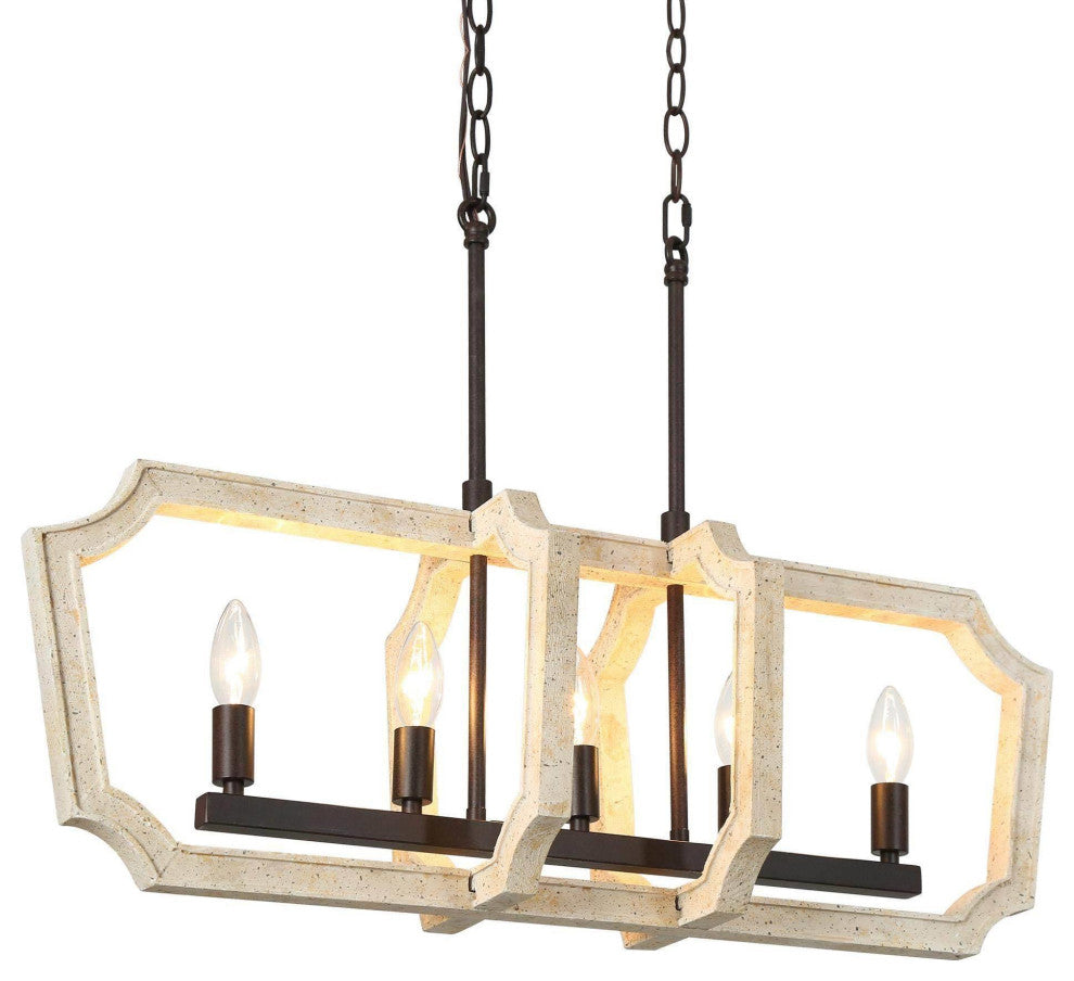 LNC 4-Light Farmhouse Kitchen Island Chadelier
