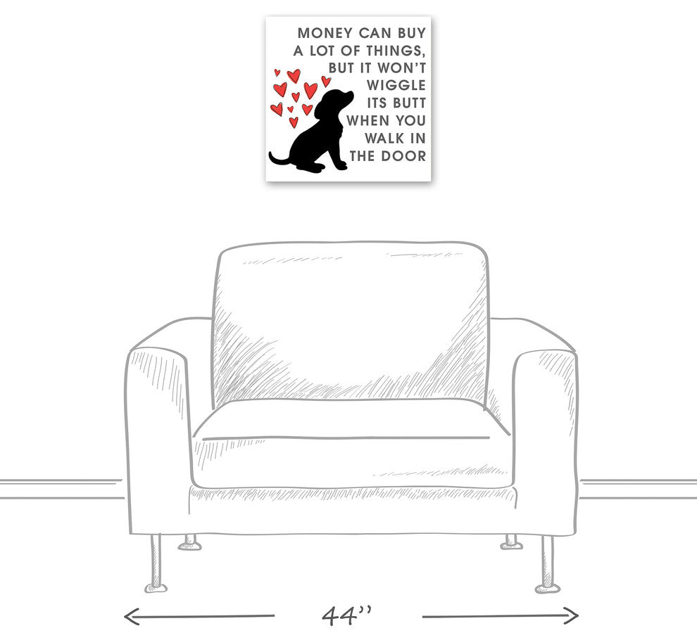 Designs Direct Creative Group Wiggle Butt 16x16 Canvas Wall Art