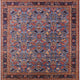 Ahgly Company Indoor Square Mid-Century Modern Area Rugs, 5' Square