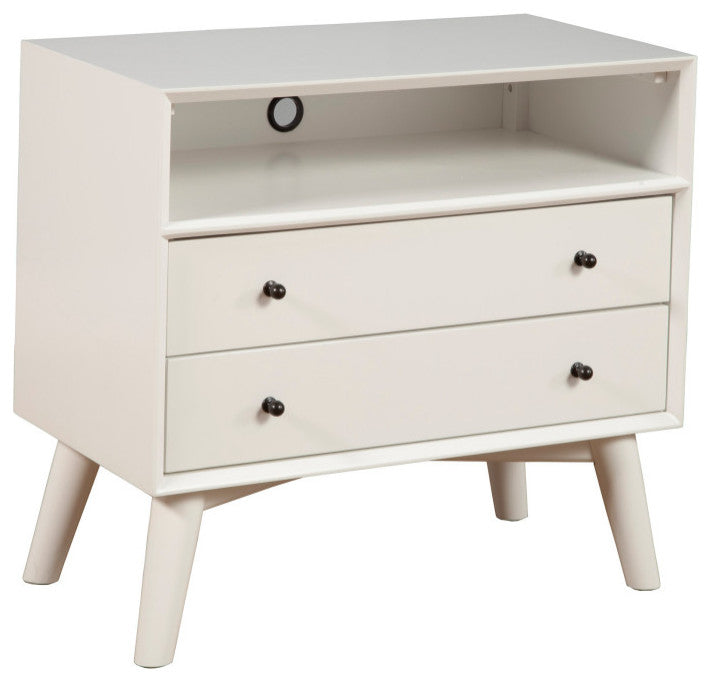 Flynn Large Nightstand, Gray