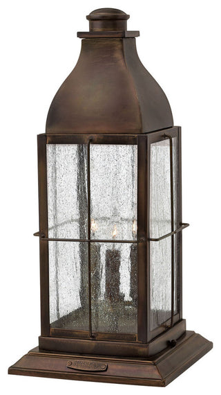 Hinkley Bingham Large Pier Mount Lantern 12V, Sienna