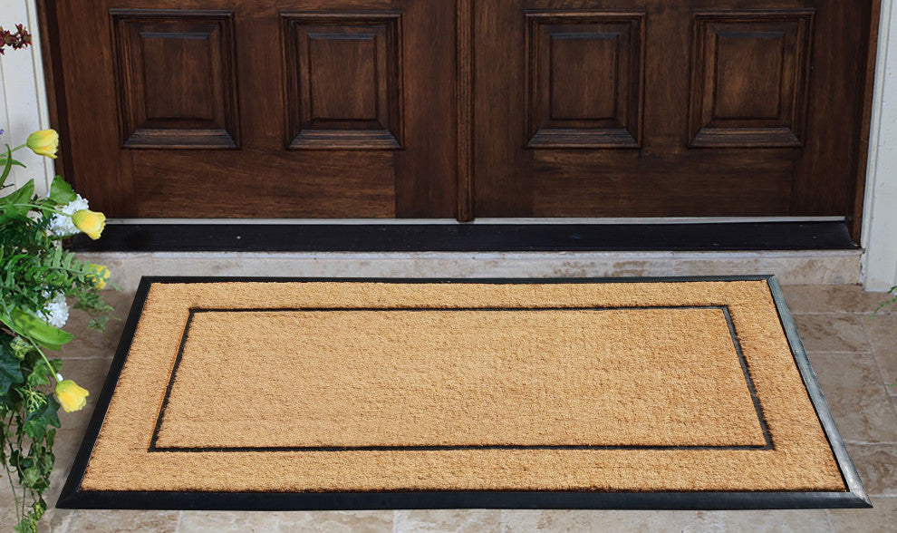 Natural Coir & Rubber Extra Large Doormat 30x60, Picture Frame