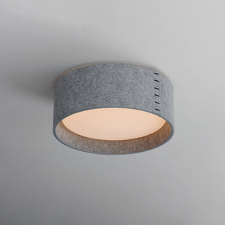 Maxim 10220 Prime 16"W LED Flush Mount Drum Ceiling Fixture - Grey