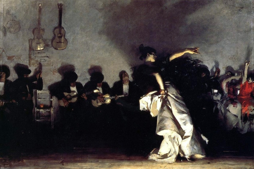 John Singer Sargent El Jaleo, 18"x27" Gallery Wrapped Canvas Print