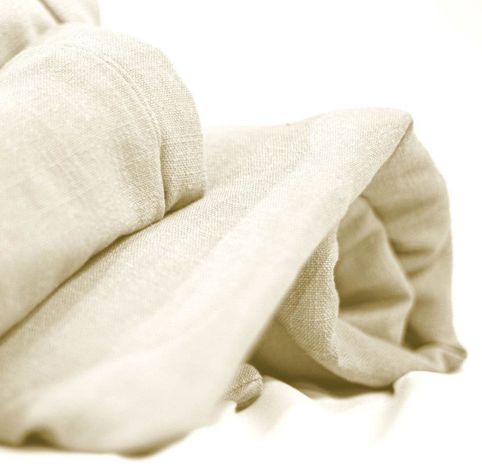 Las Vegas 86"W Upholstered Slipcover Only, Linen Ivory