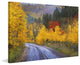 "Wet Road Peak of Autumn" Painting Print on Canvas by Chris Vest