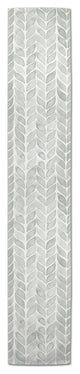 Soft Green Pattern 16x72 Cotton Twill Runner
