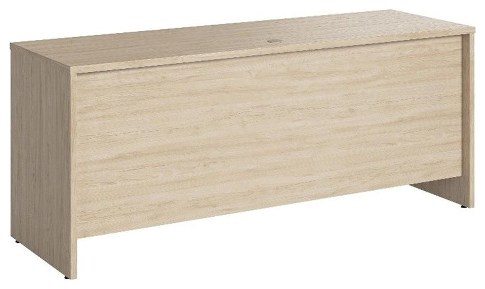 Studio C 72W x 24D Credenza Desk in Natural Elm - Engineered Wood
