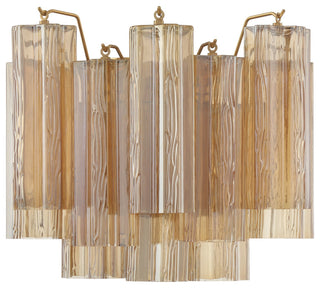 Crystorama Lighting Group ADD-302-AM Addis 2 Light 12" Tall Wall - Aged Brass